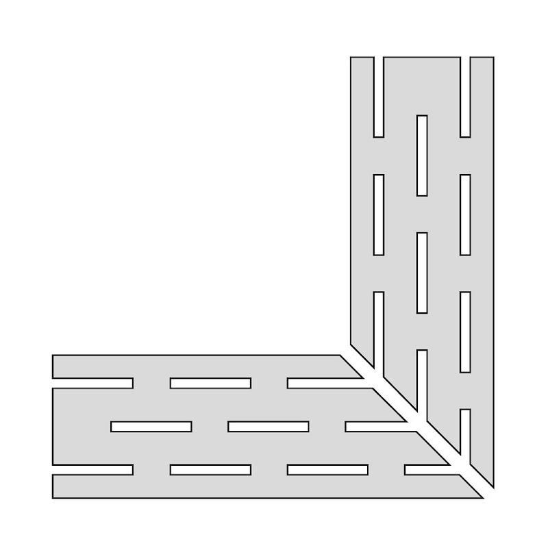 Energieker BRERA Griglia Angolare DX Street 20x60 Structuré