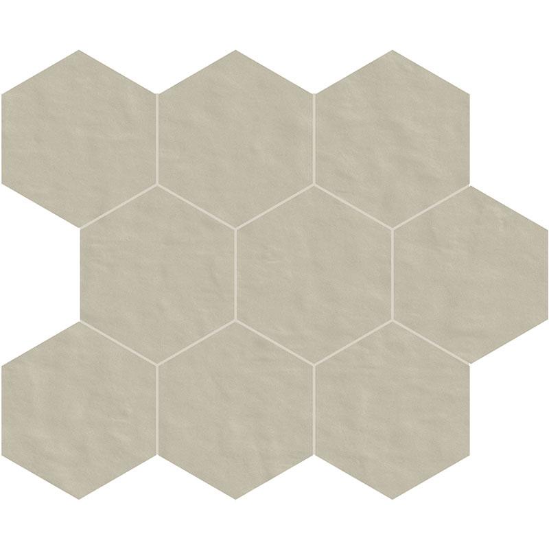 Creative Design NEUTRA 6.0 MOSAICO 02 POLVERE MOSAICO ESAGONO B 10x10 cm 6 mm Mat