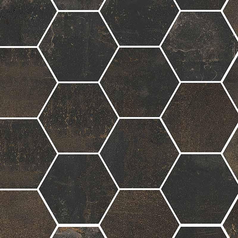 Ceramica Sant'Agostino OXIDART HEXAGON BLACK 26x30 cm 10 mm Mat