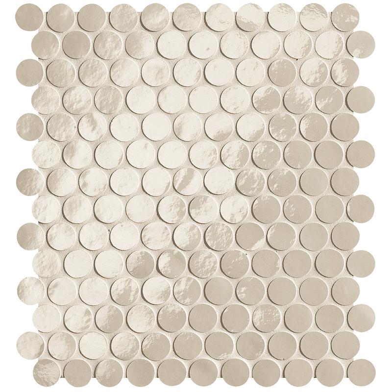 Fap GLIM Mosaico Round Avorio 29,5x32,5 cm 9 mm Brillant