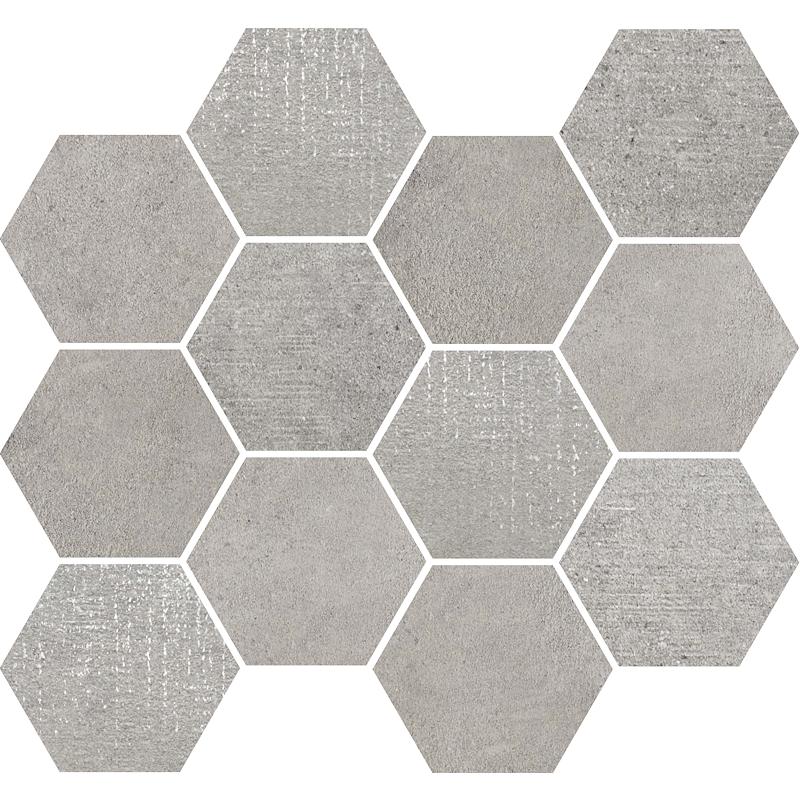 RONDINE LOFT Mosaico Esagona Light Grey 35x30,3 cm 8.5 mm Mat
