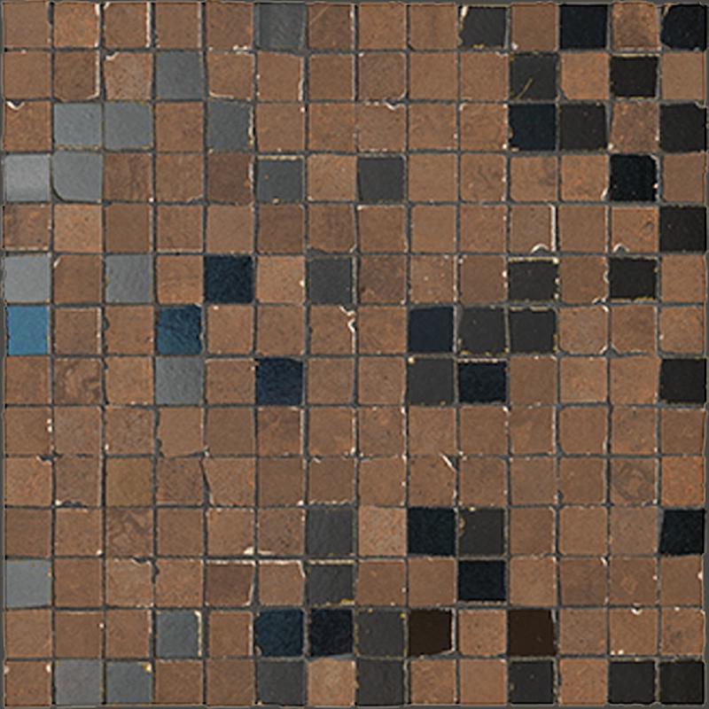 ITALGRANITI METALINE Mosaico Metal Corten 30x30 cm 9 mm Mat